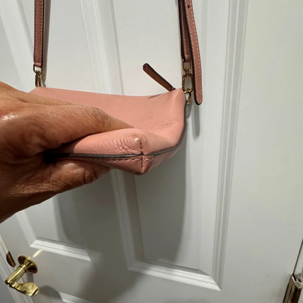 Tory Burch pink crossbody leather bag